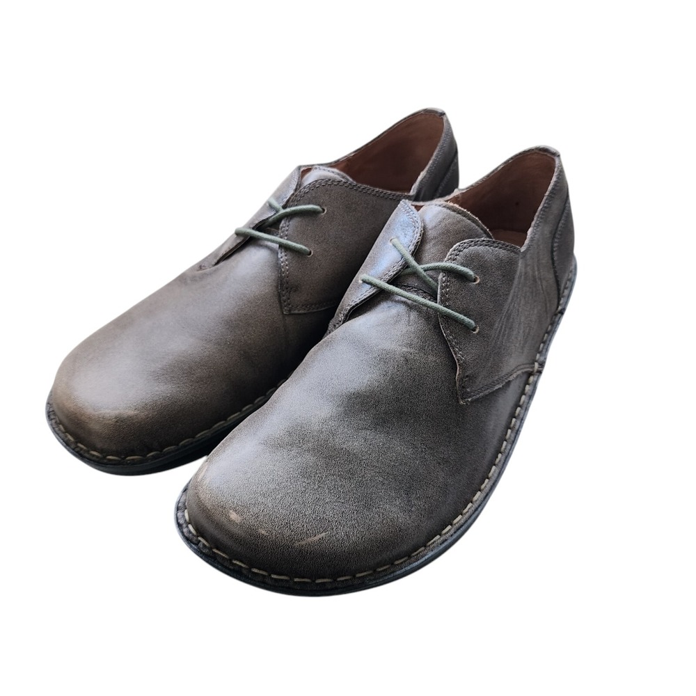 Alegria 'Liam' AM-LIA-170 Drifted Gray Leather Lace Up Oxfords - Men's 47 US 13